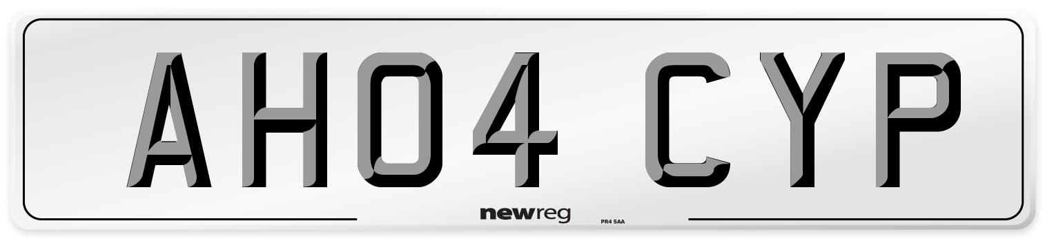AH04 CYP Number Plate from New Reg